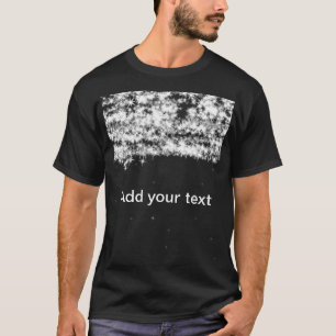 Einfacher schwarzer Glitter-Sternenglanz, fügen Si T-Shirt