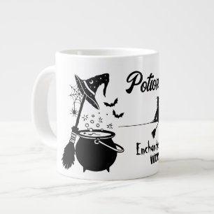 Einfacher schwarzer Hexen-Halloween-Becher Jumbo-Tasse