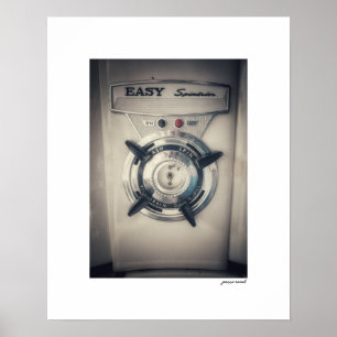 Einfacher Spindriererdial-Poster-Druck Poster