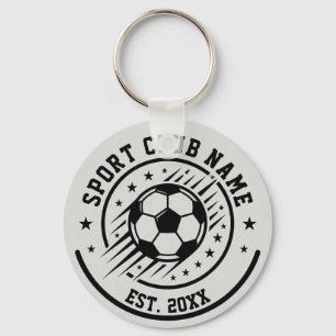 Einfacher Sportverein Name Mit Fußball Schlüsselanhänger