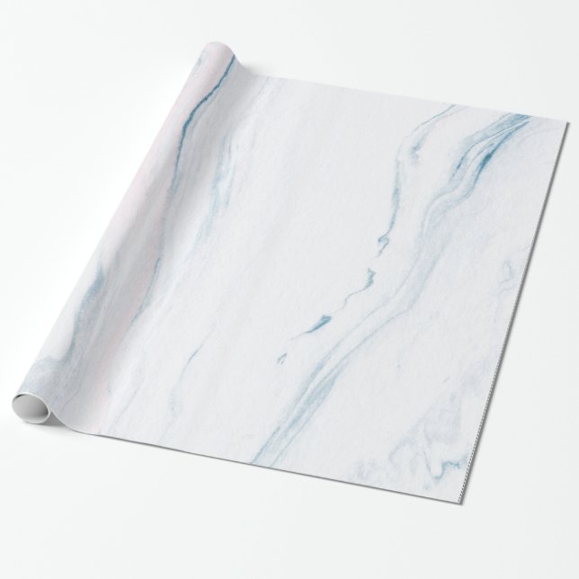 Einfacher Stein aus weißem Marmor Geschenkpapier (Ungerollt)
