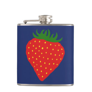 Einfacher Strawberry-Maßkolben Flachmann