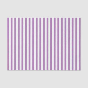 Einfacher Streifenmuster-Lavendel/weiß geometrisch Seidenpapier