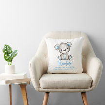 Einfacher süßer blauer Bär Baby Junge