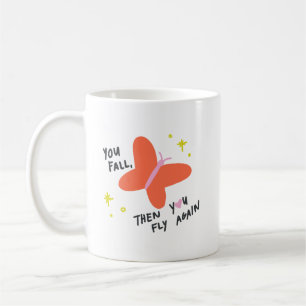 Einfacher süßer Morgen - Fette orangefarbene Butte Kaffeetasse