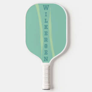 Einfacher Swish in Seafoam mit vertikalem Namen Pickleball Schläger