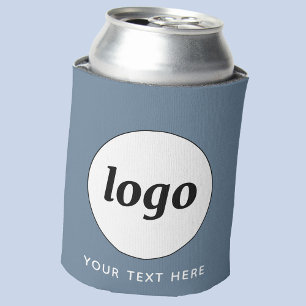 Einfacher Text für Logos Werbeaktion Dusty Blue Dosenkühler