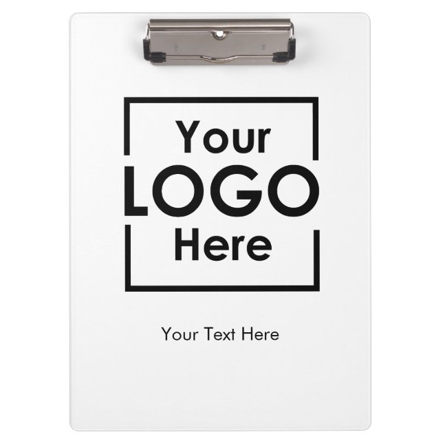 Einfacher Text für Personalisiertes Firmenlogo Klemmbrett (Vorderseite)