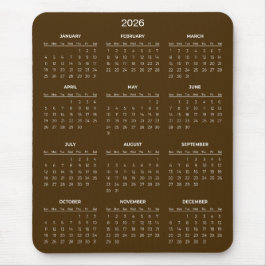 Einfacher und dennoch eleganter 2026-Kalender | Ma Mousepad