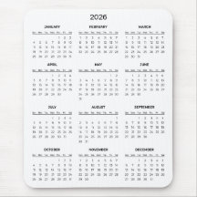 Einfacher und dennoch eleganter 2026-Kalender | Ma