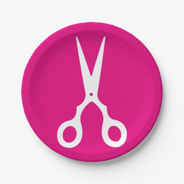 Einfacher Vektor Scissors (wählen Sie Ihre eigene Pappteller (Vorderseite)