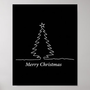 Einfacher Weihnachtsbaum Männer, Frauen, Kinder, F Poster