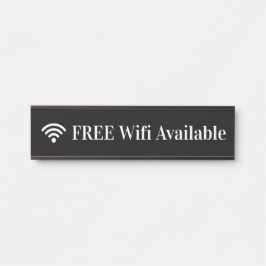 Einfacher WiFi-Sign mit WiFi-Symbol Türschild