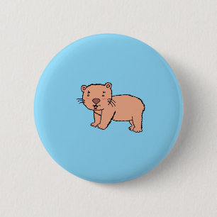 Einfacher Wombat-Button Button