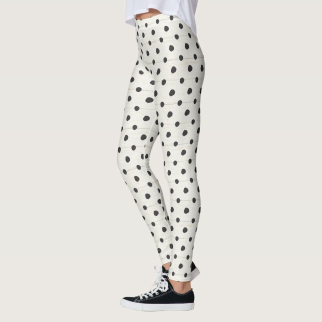 Einfacher Zeichen-Schritt drei Leggings (Links)
