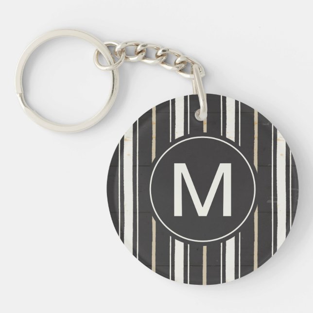 Einfacher Zeichen-Schritt zwei des Monogramm-| Schlüsselanhänger (Vorderseite)
