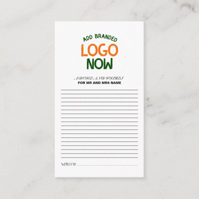 EINFACHER ZEITGENÖSSISCHER, WEISSER, SCHNELLER KUN HINWEISKARTE (Vorderseite)