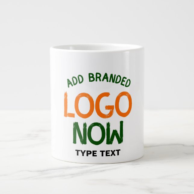 EINFACHER ZEITGENÖSSISCHER, WEISSER, SCHNELLER KUN Jumbo-Tasse (Vorderseite)