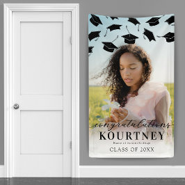 Einfaches 2025-Abschluss-Foto Banner