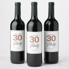 Einfaches 30 Kokettes Personalisiertes Weinlabel Weinetikett