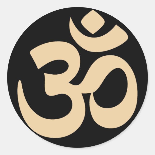 Einfaches 3-Augen-Symbol Runder Aufkleber (Vorderseite)