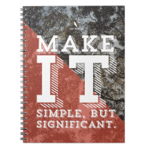 "Einfaches aber bedeutendes" Notizbuch