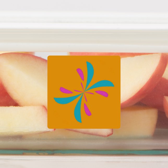 Einfaches Abstraktes Schmetterlingsflugmuster Etiketten (Befestigt)