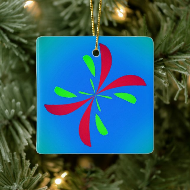 Einfaches Abstraktes Schmetterlingsflugmuster Keramikornament (Baum)