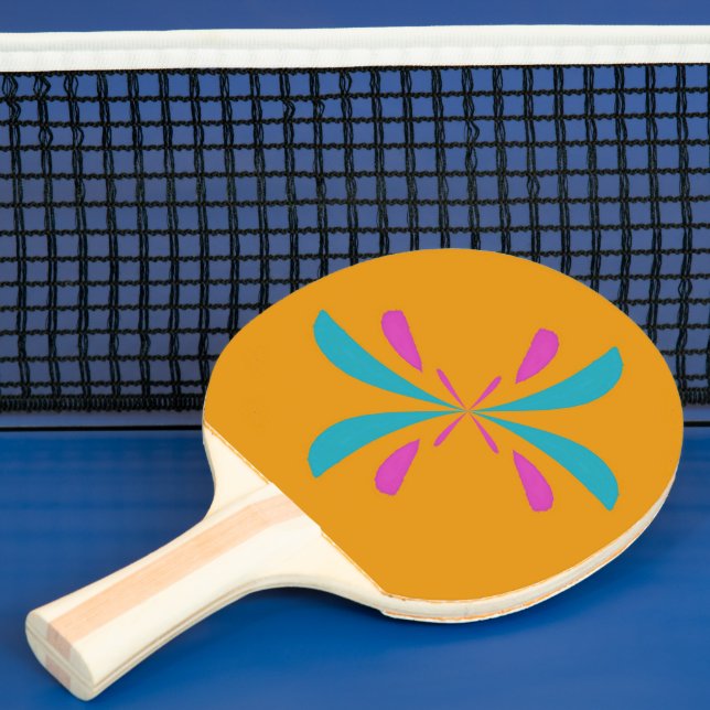 Einfaches Abstraktes Schmetterlingsflugmuster Tischtennis Schläger (InSitu)