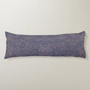 Einfaches Abstraktes Thread Art Blue Muster Seitenschläferkissen