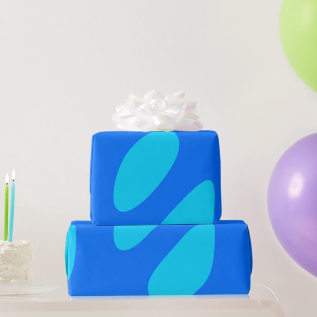 Einfaches abstraktes Tränenmuster Geschenkpapier (Partygeschenke)