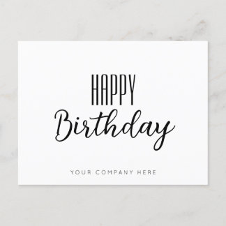 Einfaches Alles Gute zum Geburtstag Geschäft Postkarte