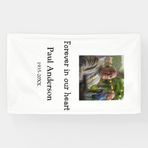 einfaches Andenken mit Foto und Text Banner