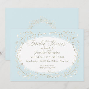 Einfaches Aquarell-blaue moderne Einladung