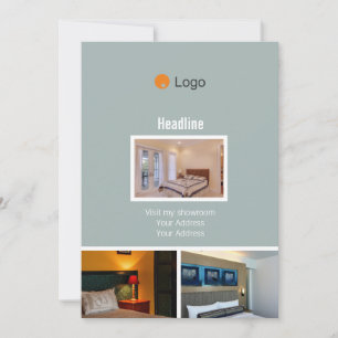 Einfaches Aquarell-Unternehmen Einladung