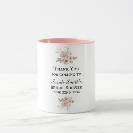 Einfaches Aquarellfarben Brautparty Vielen Dank Tasse