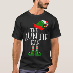 Einfaches Auntie Elf Kostüm passende Familiengrupp T-Shirt