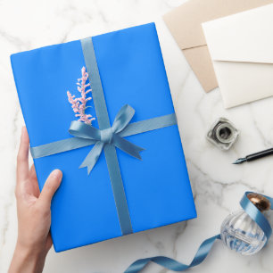 Einfaches Azurblau Farbton Geschenkpapier