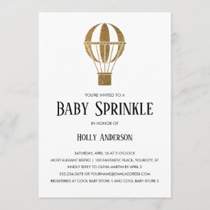 Einfaches Baby besprühen Einladung