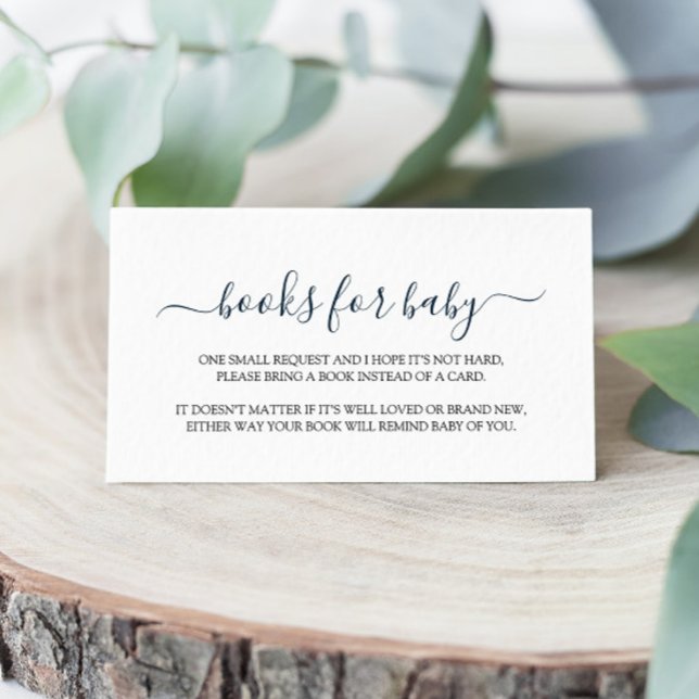 Einfaches Baby-Duschbuch Begleitkarte (Von Creator hochgeladen)