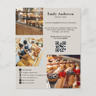 Einfaches Bäckerei-Flyer Du hast meinen Tag gere Flyer
