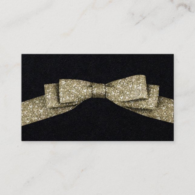 Einfaches Band des Imitat-Glitters Visitenkarte (Vorderseite)