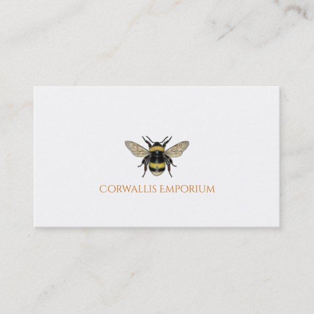 Einfaches Bee Yellow Gold im Einzelhandel Visitenkarte (Vorderseite)