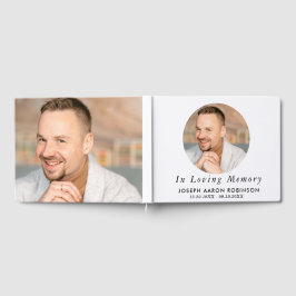 Einfaches Begräbnis 2 Foto Modernes Andenken Gästebuch