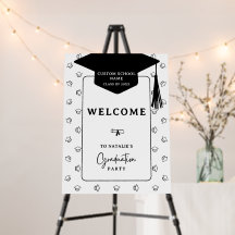 Einfaches Begrüßungszeichen der Graduate Hat Gradu