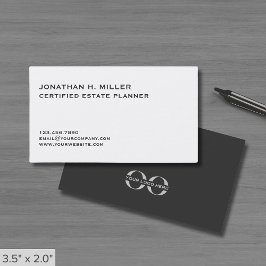 Einfaches, beidseitig verwendbares Logo Visitenkarte