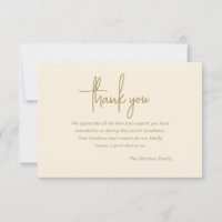 Einfaches Beileid dank Karte