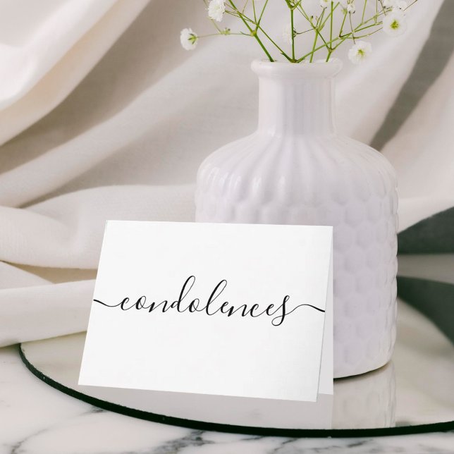 Einfaches Beileid des Mitgefühls Karte (Von Creator hochgeladen)