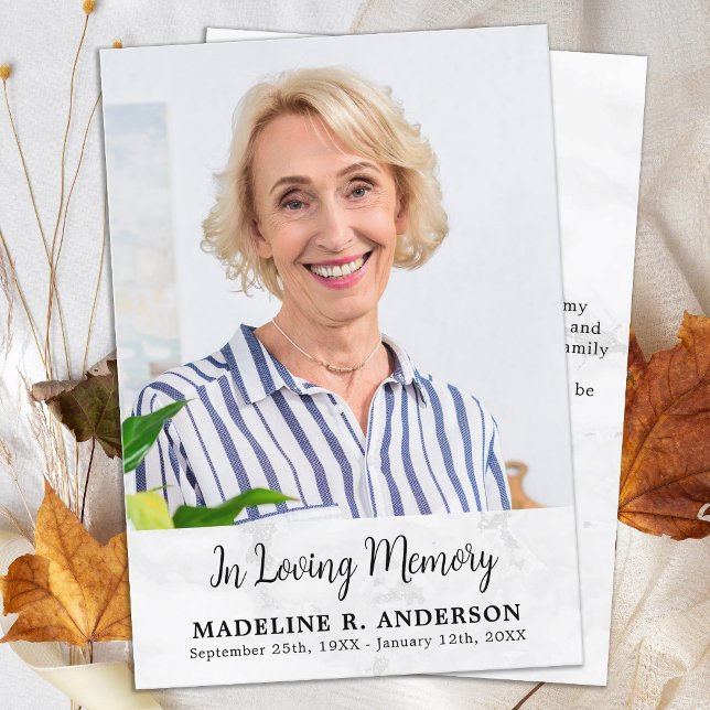 Einfaches Beileid für die Beerdigung benutzerdefin Dankeskarte (Von Creator hochgeladen)