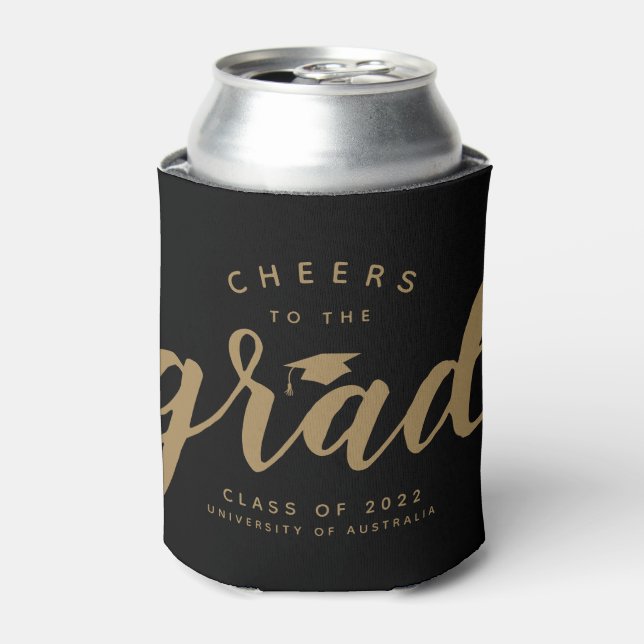Einfaches Beileid zum Grand Black Gold Can Cooler Dosenkühler (Kanne Vorderseite)